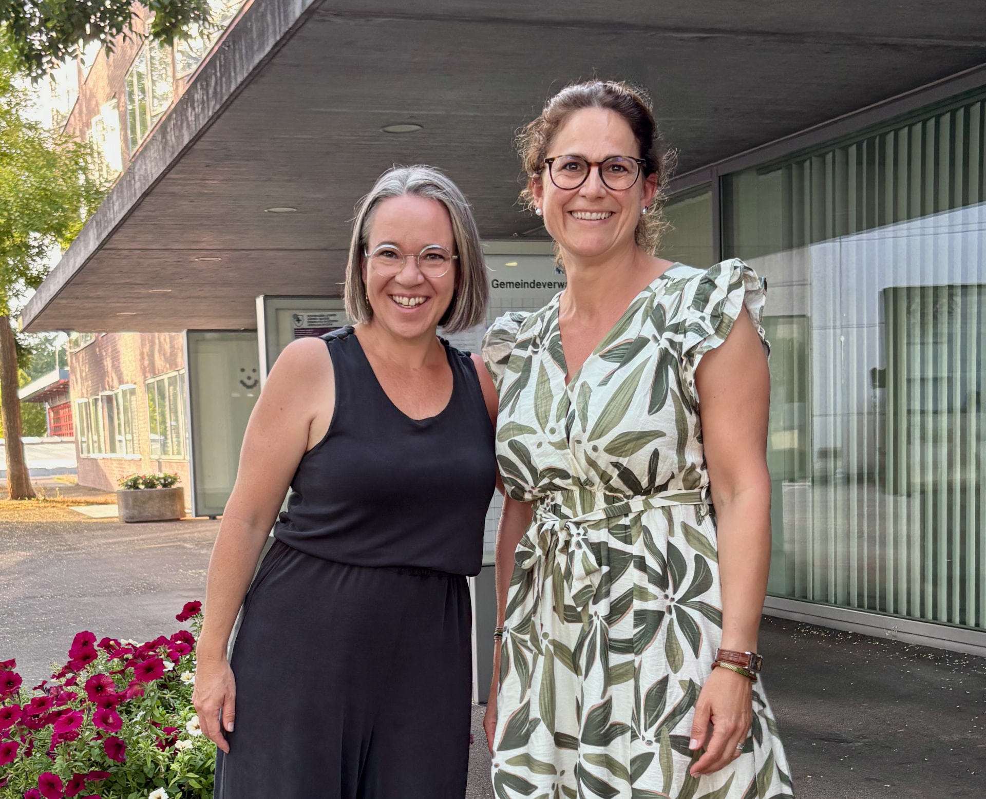 Simone Fluri und Hanna Kirchhofer, Co-Präsidium des Pro Komitee Neugestaltung Binningerstrasse